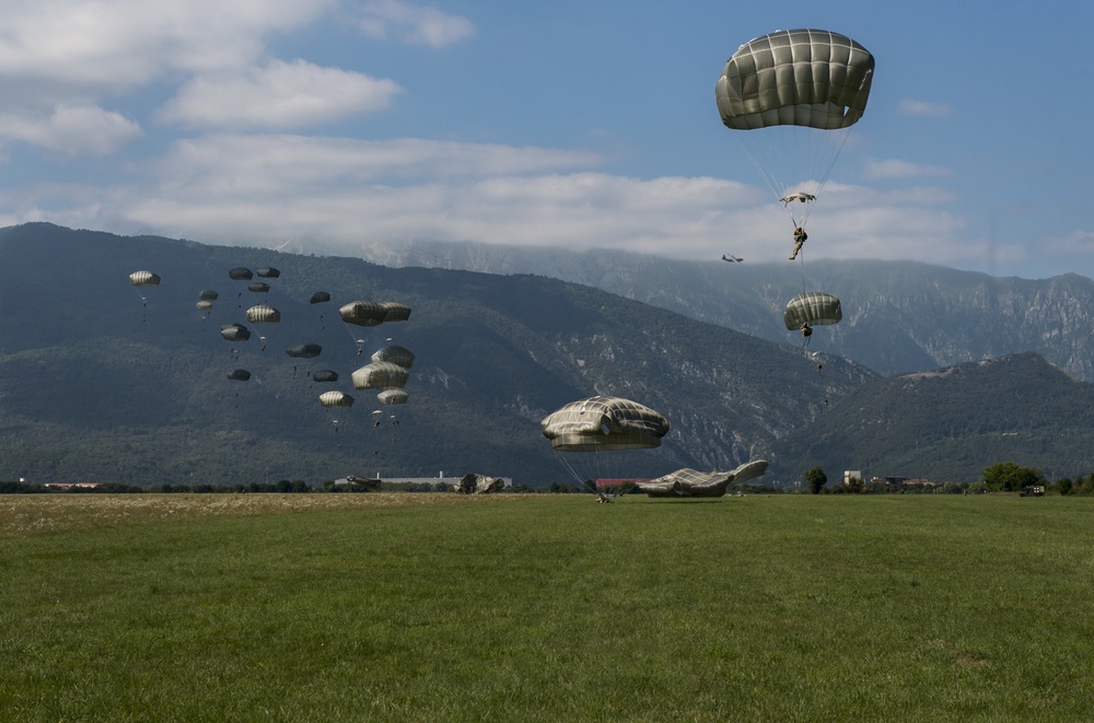 Aviano supports joint airborne training