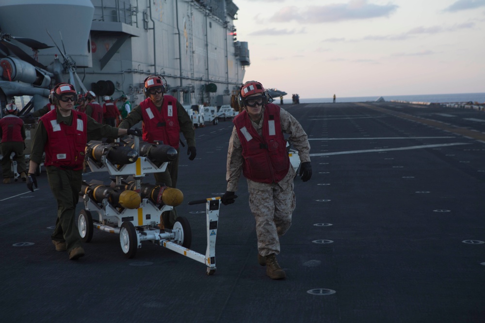 22nd MEU Marines Prep Cobras to Strike from USS Wasp