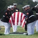 Graveside service for U.S. Marine Corps Pfc. Anthony Brozyna in Section 60 of Arlington National Cemetery