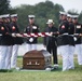 Graveside service for U.S. Marine Corps Pfc. Anthony Brozyna in Section 60 of Arlington National Cemetery