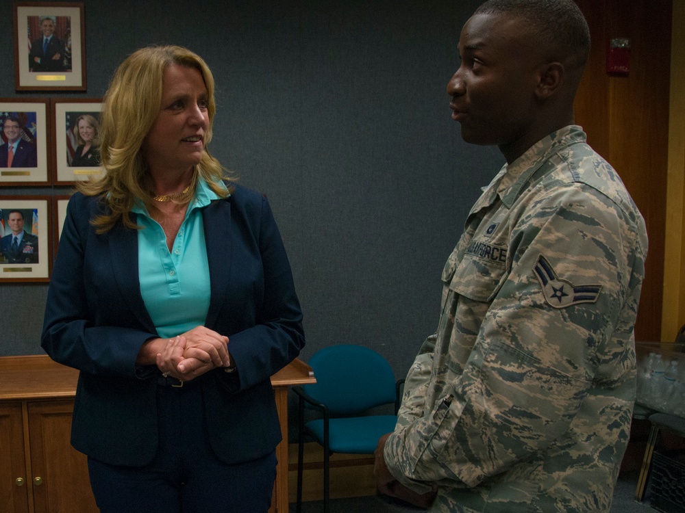 SECAF visits VTANG Airmen during 70th Anniversary