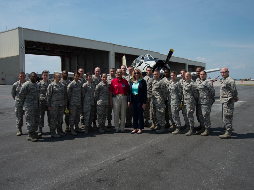 SECAF visits VTANG Airmen during 70th Anniversary