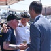 Third Fleet Commander and LA Mayor Speak With World War II Veteran During LA Fleet Week