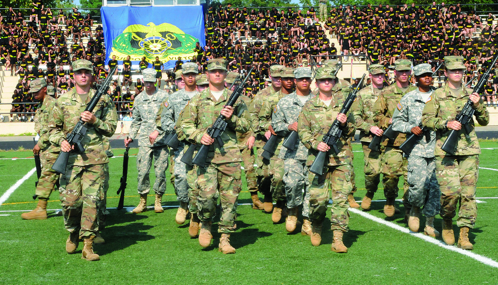 Exercise in discipline:  Soldiers showcase drill skills