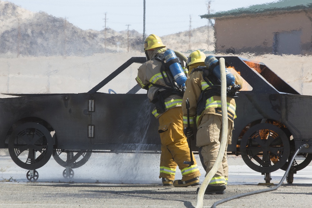 Firefighters help community in Blue Cut Fires