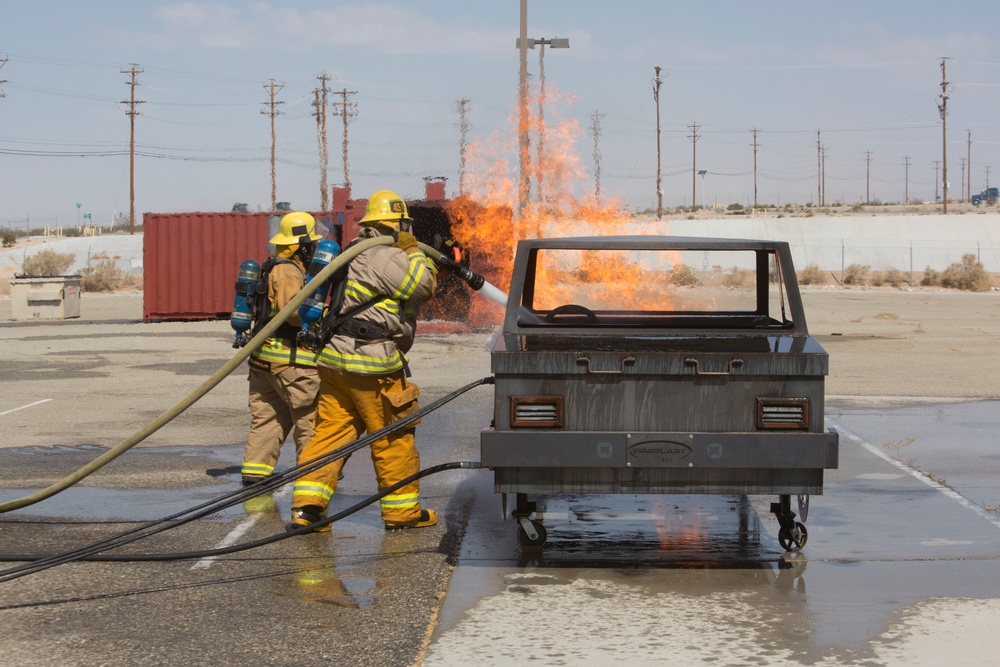Firefighters help community in Blue Cut Fires