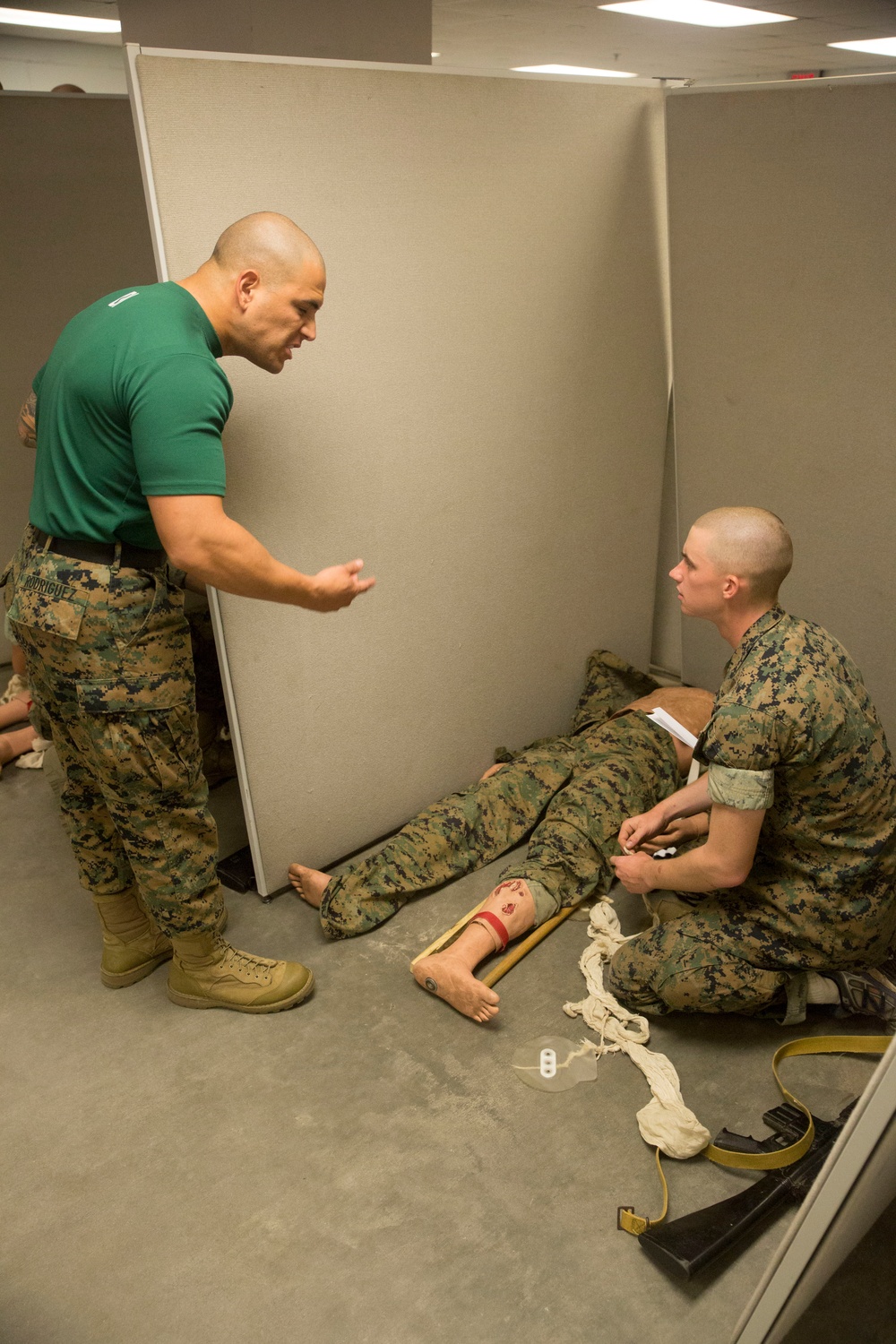 Marine recruits test core skills on Parris Island