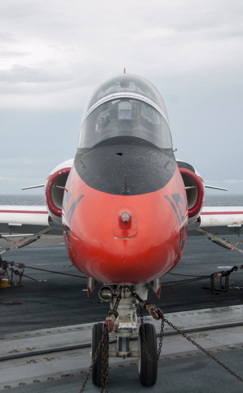 aboard the aircraft carrier USS George H.W. Bush (CVN 77). GHWB is underway conducting routine training and qualifications in preparation for an upcoming deployment.