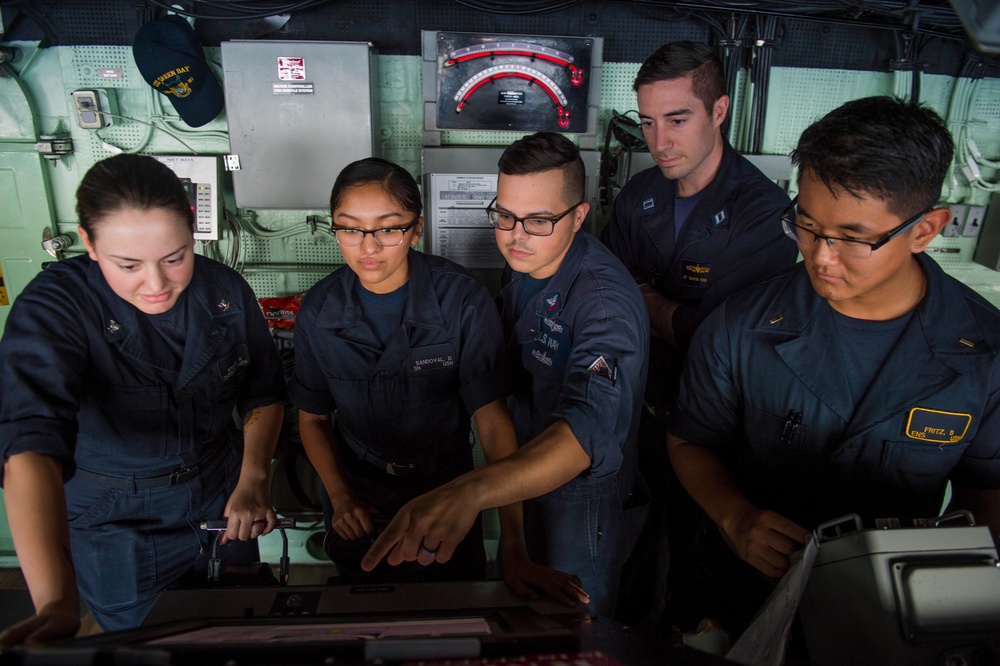 Green Bay conducts replenishment at sea