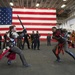 Knights from Medieval Times visit USS America Sailors