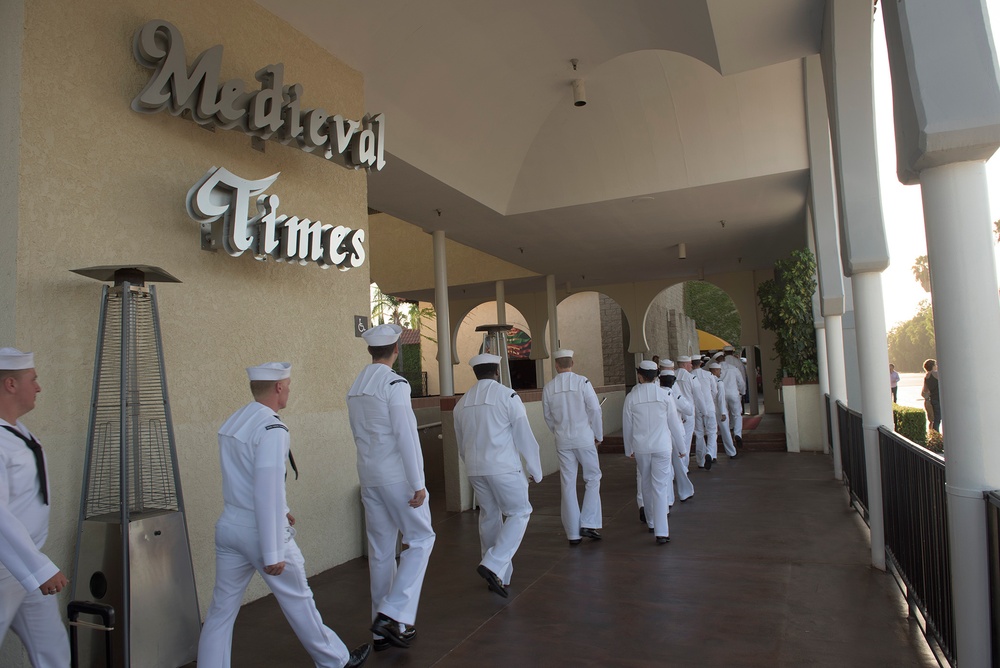 Service Members Visit Medieval Times During LA Fleet Week 2016