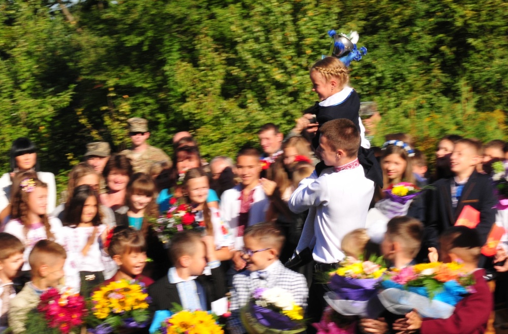 Newly renovated school for Ukrainian students