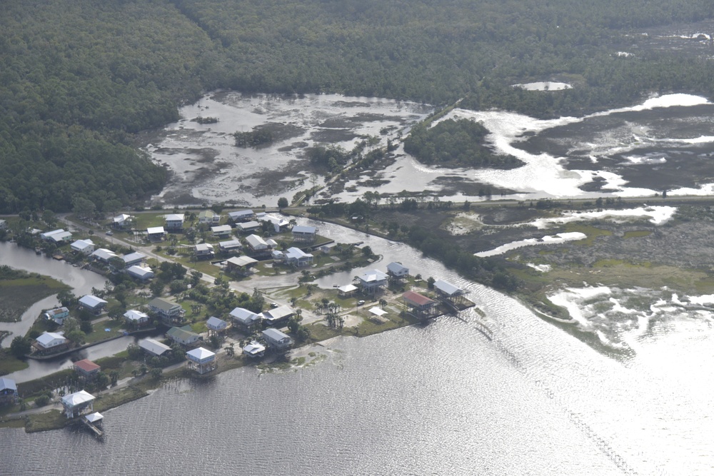 Coast Guard surveys areas affected by Hurricane Hermine
