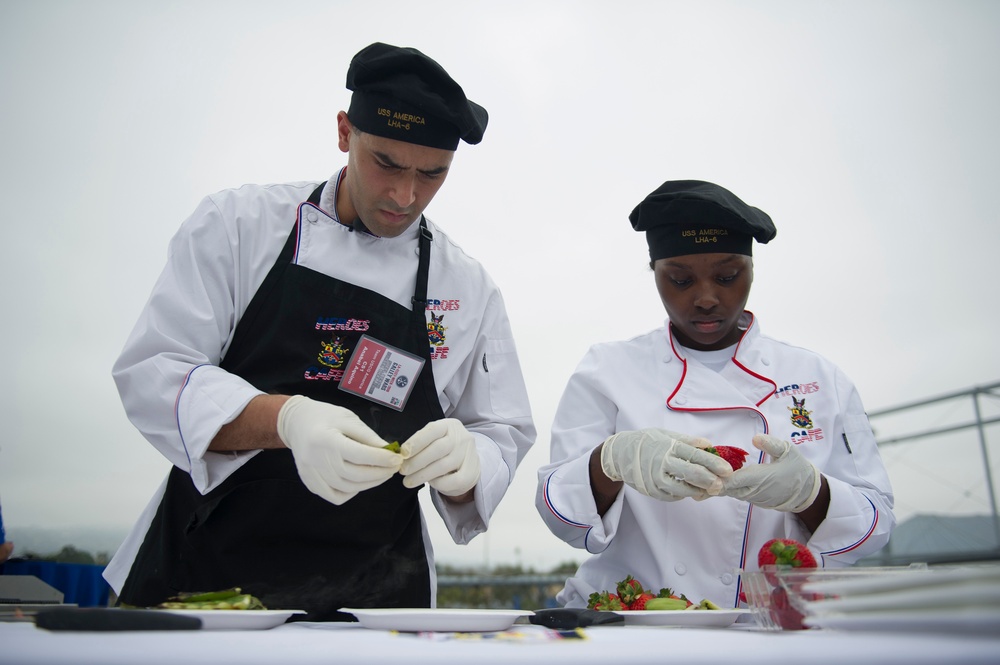 Service Members Compete in Galley Wars during LA Fleet Week