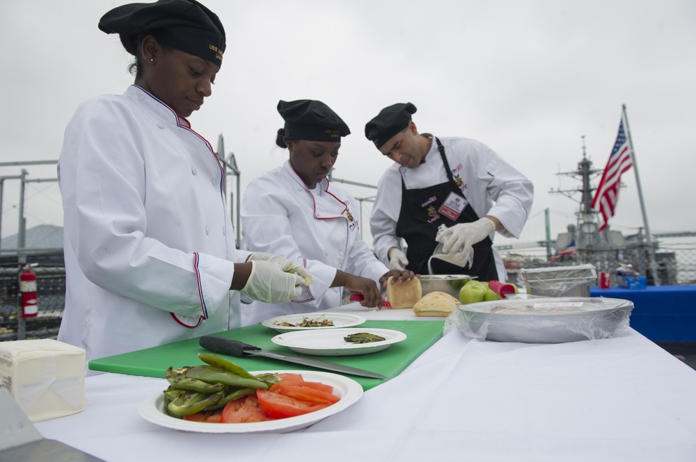 Service Members Compete in Galley Wars during LA Fleet Week