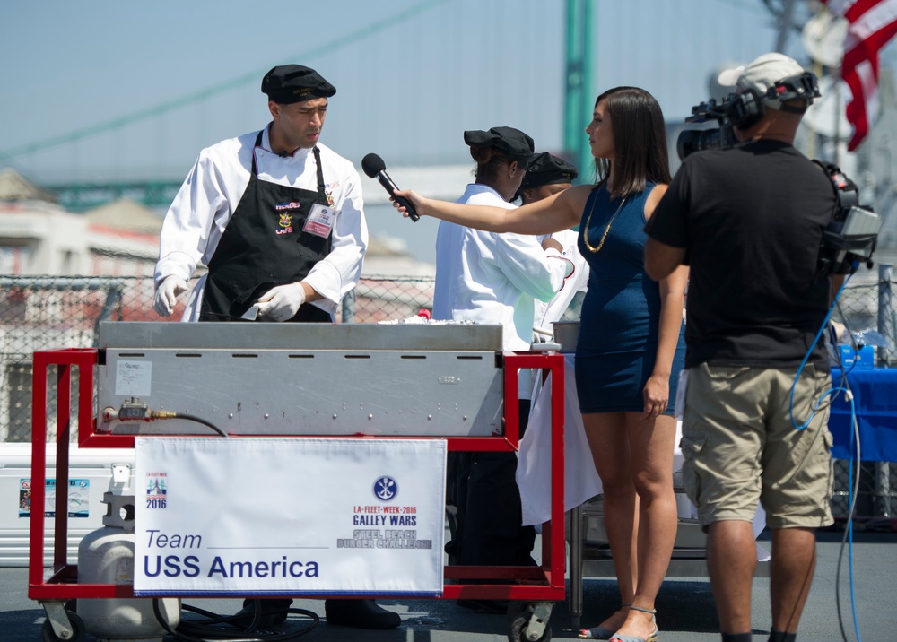 Service Members Compete in Galley Wars during LA Fleet Week