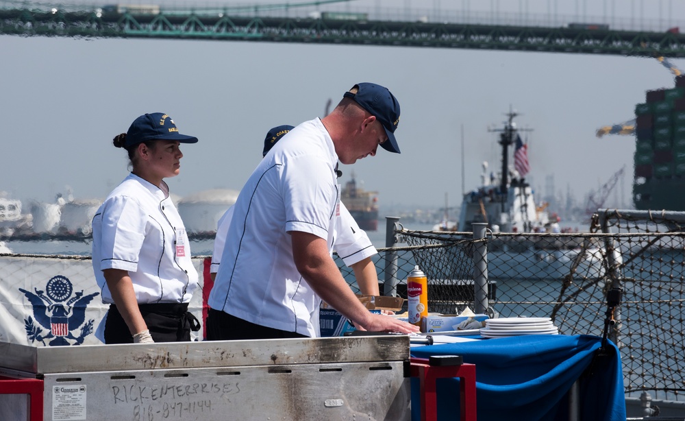 U.S. Navy and Coast Guard chefs compete in 'Galley Wars' during LA Fleet Week