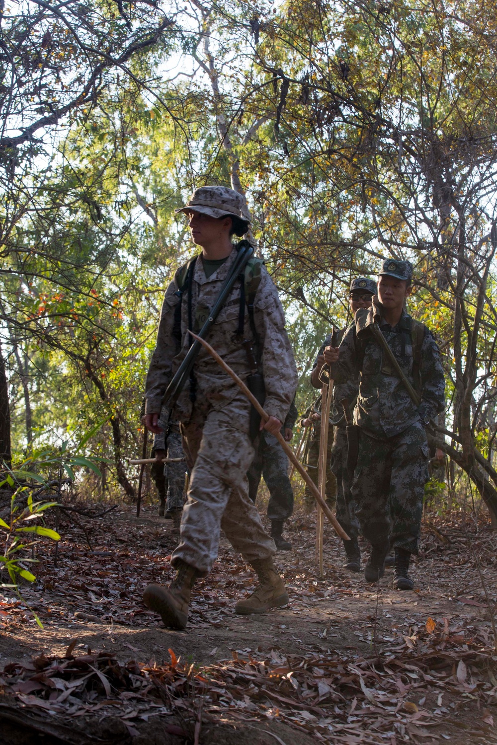 Service members learn survival skills during Kowari 16