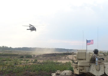 3rd Bn. 501st AV Rgmt. supports 3rd Bn. 69th Arm. Rgmt during LFX in Lithuania