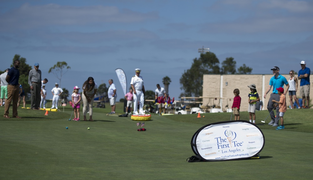 Service Members Volunteer at The First Tee, During LA Fleet Week 2016
