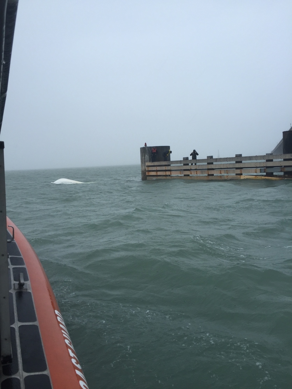 Coast Guard rescues 3 from capsized boat near South Padre Island, Texas