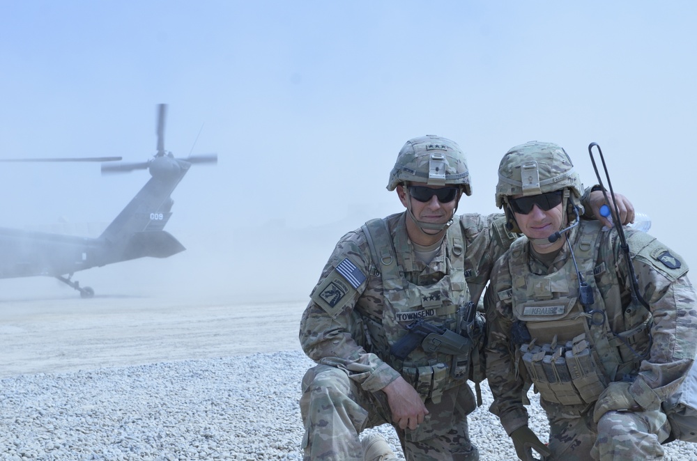 Reunion with purple heart recipient