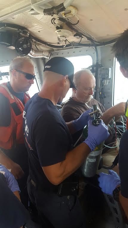 Coast Guard medevacs man from charter fishing boat