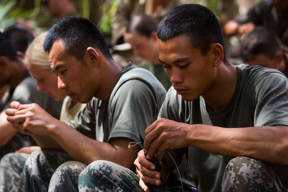 Exercise Kowari participants set the bait