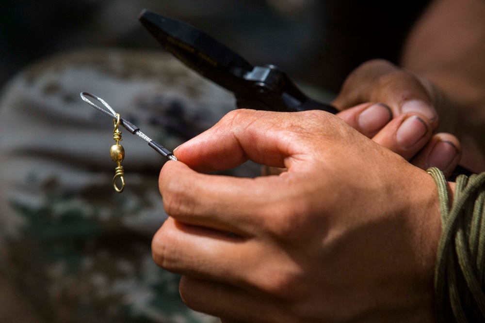 Exercise Kowari participants set the bait