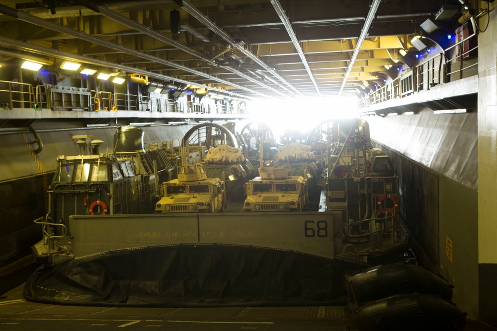 Wasp Sailors Conduct LCAC Operations