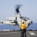 22nd MEU Marines Launch Aircraft From USS Wasp