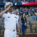 Service Members at LA Dodgers Game During LA Fleet Week 2016