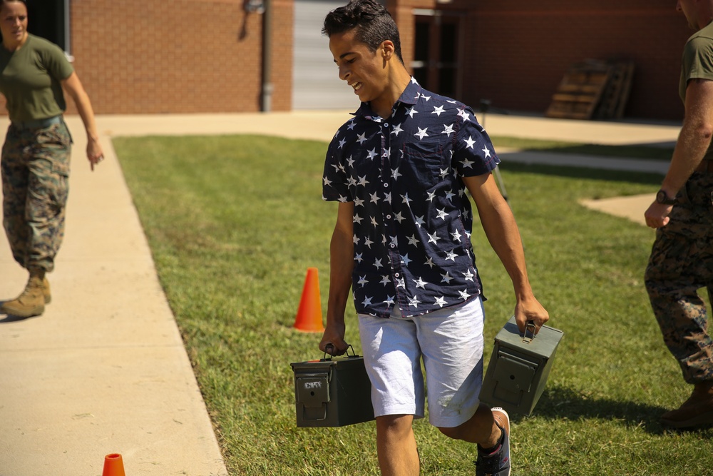 Meet the Marines: High schoolers take on fitness test