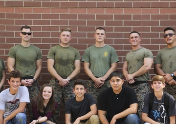 Meet the Marines: High schoolers take on fitness test