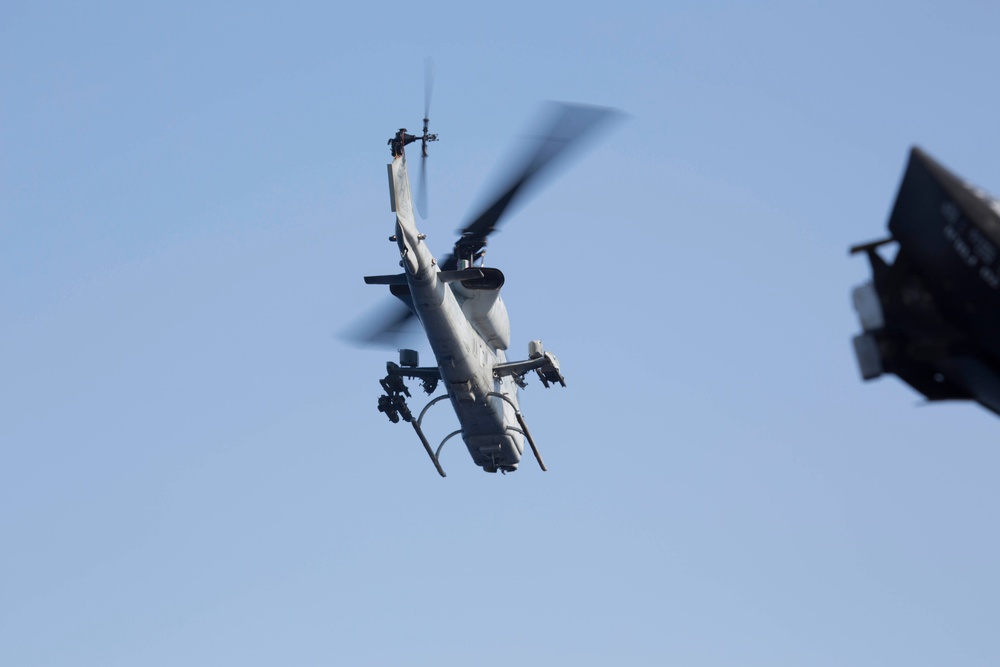 22nd MEU Marines Launch Aircraft From USS Wasp