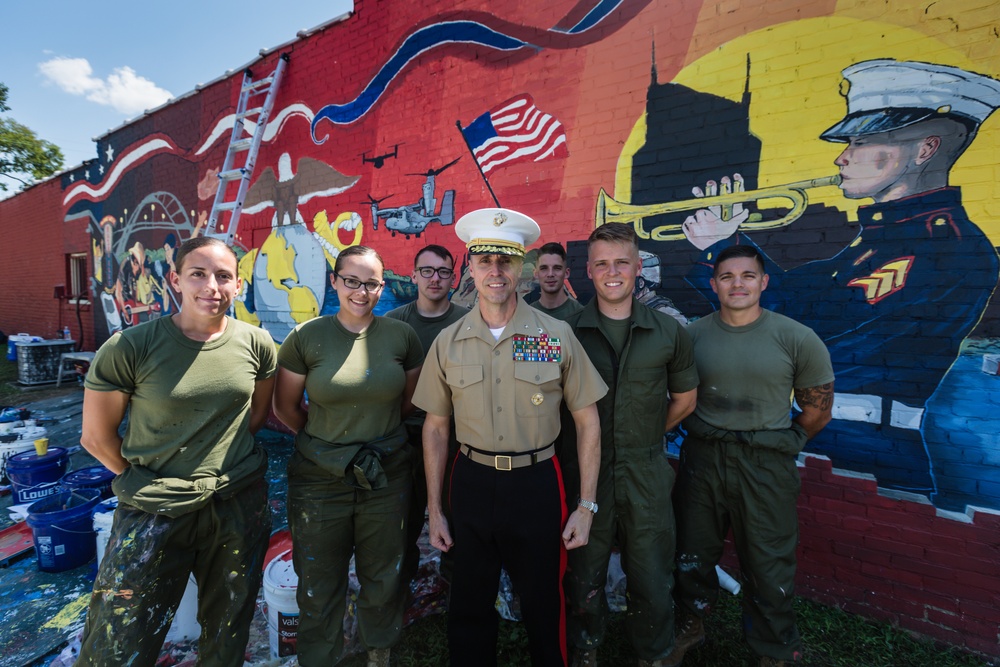 Marine Week Nashville Mural Team