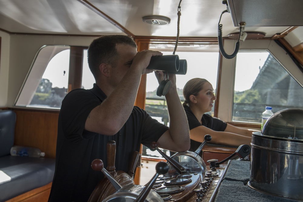 NSAW Port Operations Team Conducts Barge Cruise