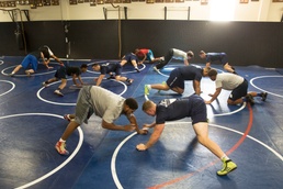 All-Marine Wrestling Team faces-off against McGavock High School during Marine Week Nashville