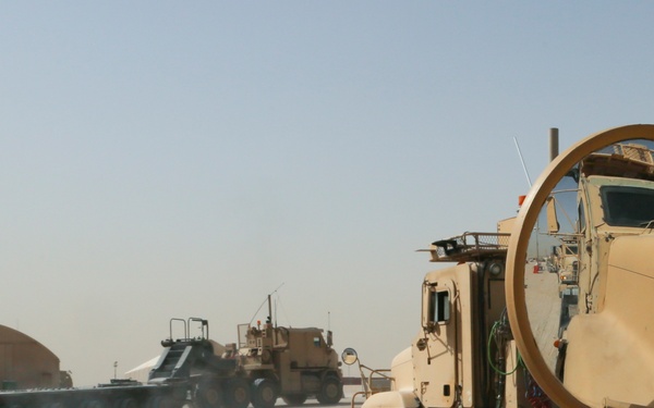 Convoy in Kuwait rolls out