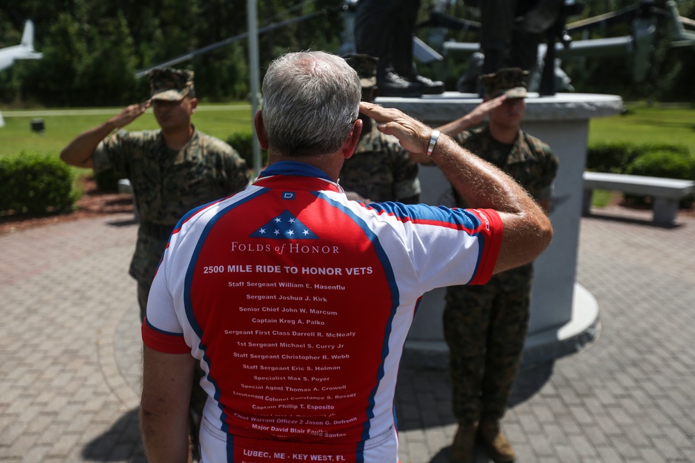 Patriot Honor Ride, flag folding ceremony honors fallen