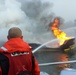 Coast Guard fights boat fire in Jonesport, Maine