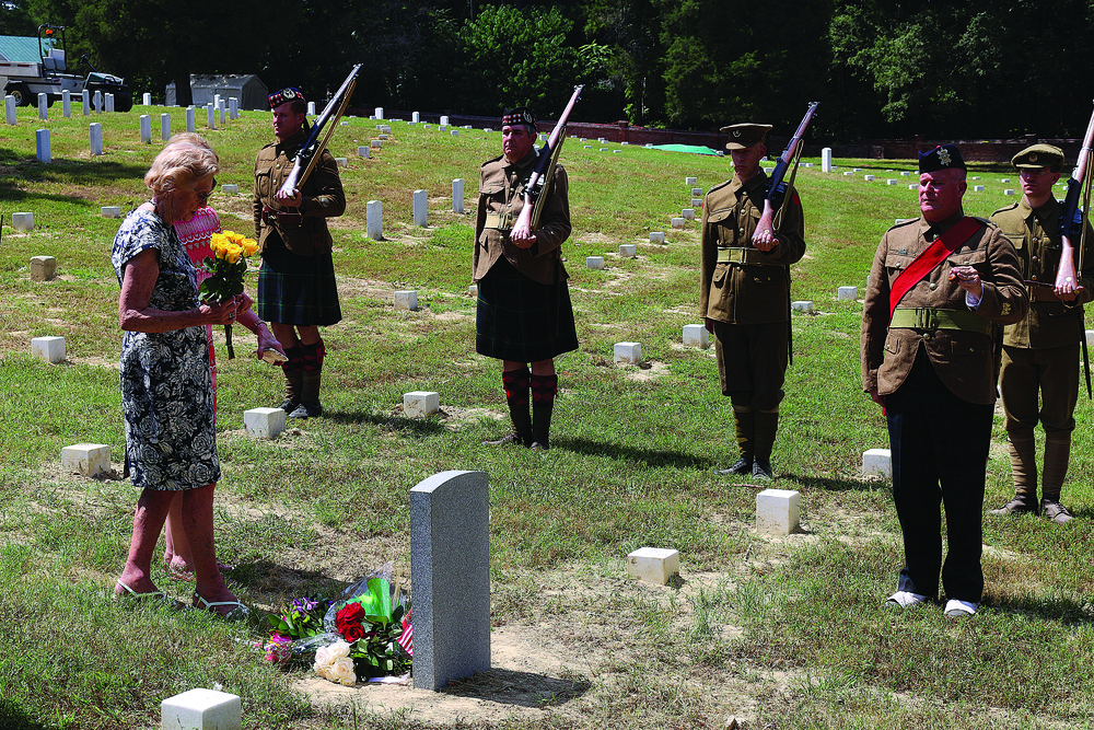 Headstone rededicated for British Camp Lee WW1 Soldier