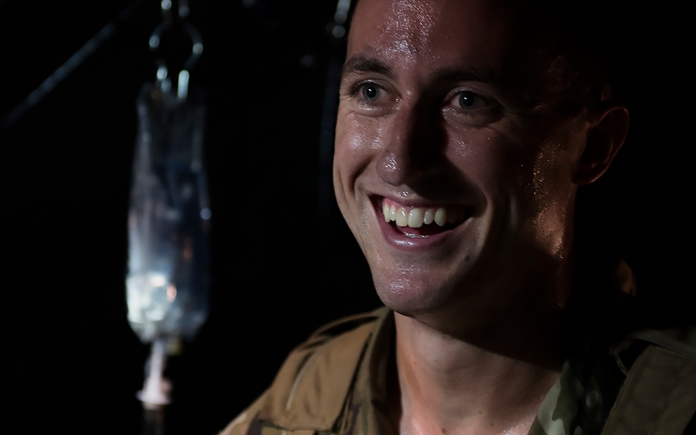 Airmen from the 1st SOSS test their medical skills onboard a CV-22