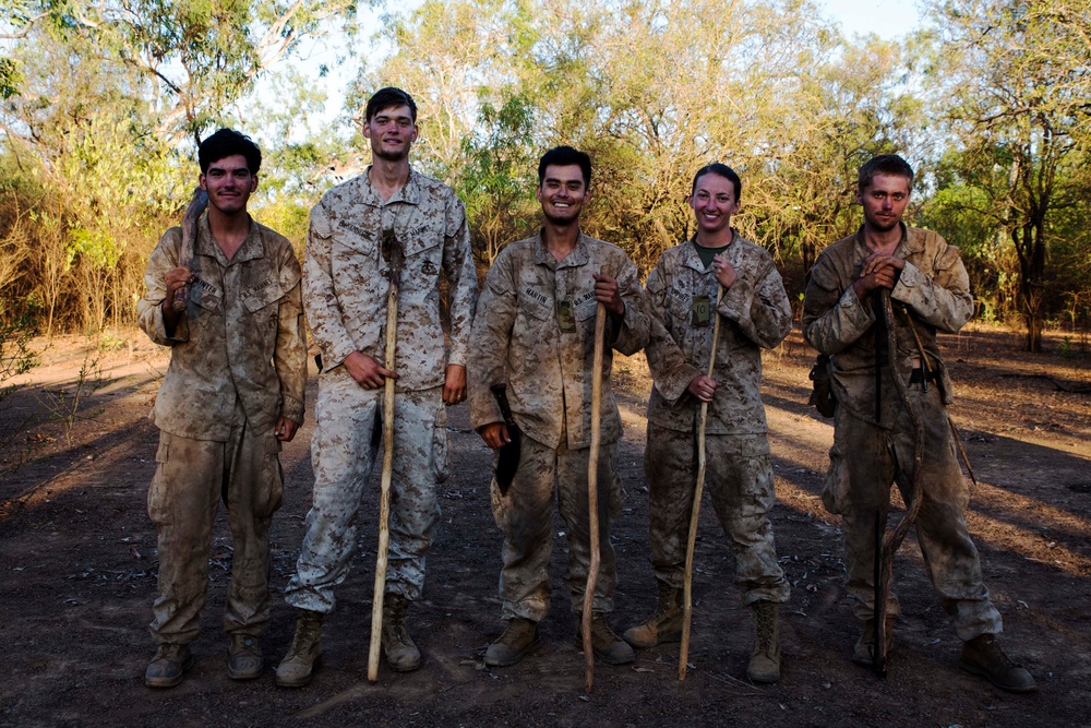 Participants survive the outback