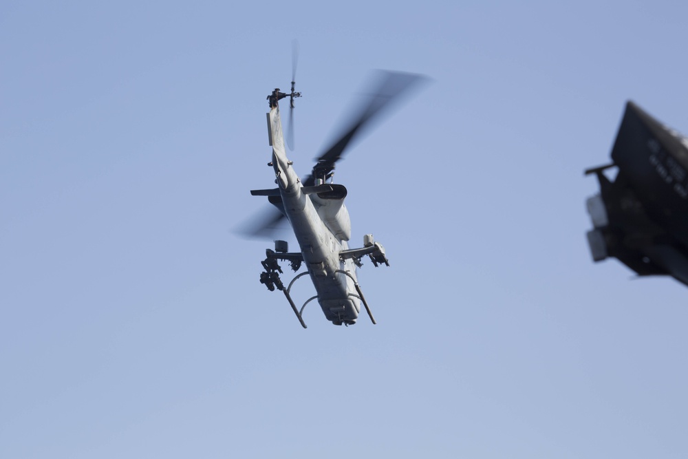 22nd MEU Marines Launch Aircraft From USS Wasp