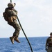 22nd MEU Marines Fast Rope Aboard USS Wasp