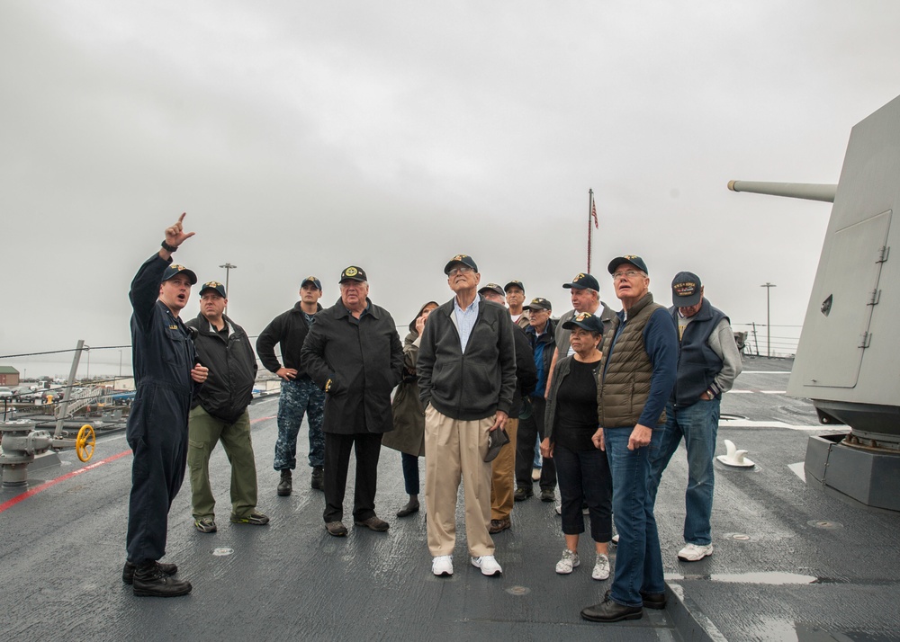 Local VFW Post Tours USS Shoup