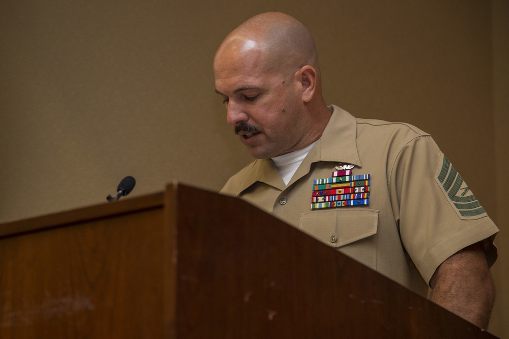 Master Gunnery Sgt. Donell Blunt's Retirement Ceremony