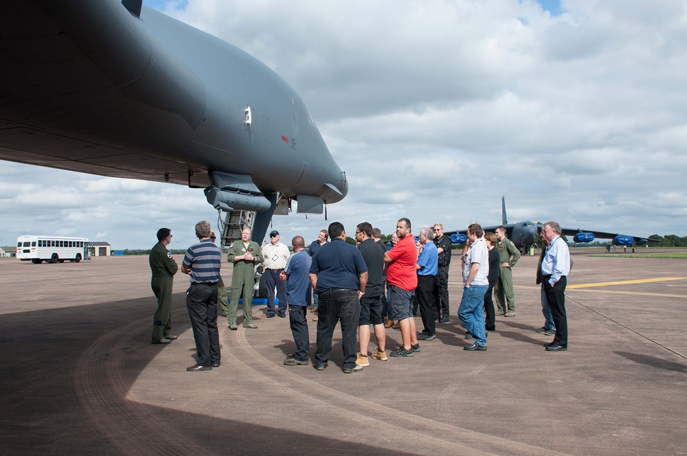 Fairford Civic Leaders Tour Bombers