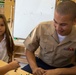 Story time with Marines